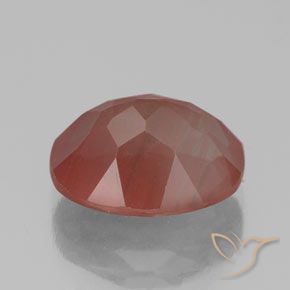 Andesine Labradorite Gemstone in 11 x 9 mm (calibrated) Size for Sale, Andesine Labradorite Stone in Pale Reddish Orange Color