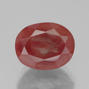 Blutrot Andesin Labradorit Edelstein - 2.8ct Oval facettiert (ID: 334843)