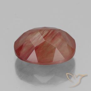 Andesine Labradorite Gemstone in 11 x 9 mm (calibrated) Size for Sale, Andesine Labradorite Stone in Blood Red Color