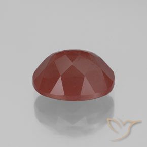 Andesine Labradorite Gemstone in 10 x 8 mm (calibrated) Size for Sale, Andesine Labradorite Stone in Orange Red Color