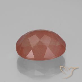 Andesine Labradorite Gemstone in 11 x 9 mm (calibrated) Size for Sale, Andesine Labradorite Stone in Pale Reddish Orange Color