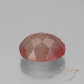 Andesine Labradorite Gemstone in 10 x 8 mm (calibrated) Size for Sale, Andesine Labradorite Stone in Orange Red Color