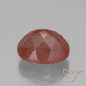Andesine Labradorite Gemstone in 11 x 9 mm (calibrated) Size for Sale, Andesine Labradorite Stone in Medium Red Color