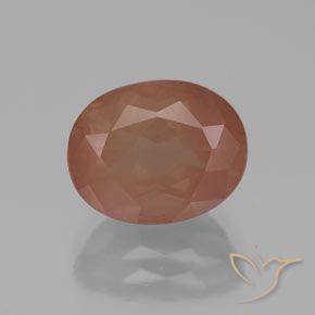 2.92ct Natural Warm Orange Andesine Labradorite, Oval, Transparent