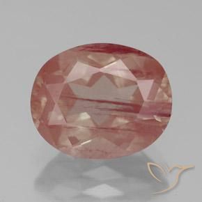 3,36ct Ovale sfaccettato rosso Andesina Labradorite dal Congo, Dimension 11,1 x 9,1mm, Natural Diffuso Gemstone, Transparent/Translucent Clarity, 1 piece Andesina Labradorite in Rosso arancione Color, Mohs Hardness of 6 - 6,5, Photo A