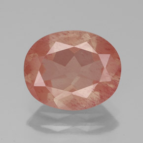 Medium Red Andesin Labradorit Edelstein - 3ct Oval facettiert (ID: 335881)
