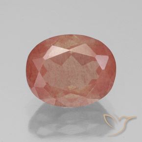 10,3 x 8,3mm labradorite andesina rosso taglio ovale dal Congo, peso di 2,9 ct, pietra preziosa naturale Diffuso in purezza Transparent, 1 pezzo Andesina Labradorite Ovale sfaccettato - Colore: Rosso medio, durezza Mohs di 6 - 6,5 , Photo A