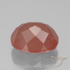 Andesine Labradorite Gemstone in 11 x 9 mm (calibrated) Size for Sale, Andesine Labradorite Stone in Pale Reddish Orange Color