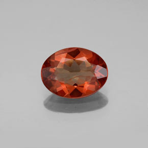 0.99 ct Orange Andesine Labradorite Gemstone, Andesine Labradorite Gem in Oval Facet Shape for Sale.