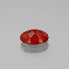 Andesine Labradorite Gemstone in 8 x 6 mm (calibrated) Size for Sale, Andesine Labradorite Stone in Orange Red Color