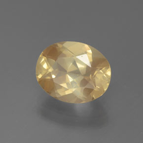 2.58 ct Golden Andesine Labradorite Stone, Natural Andesine Labradorite in Oval Facet Shape for Sale