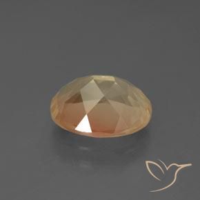 Andesine Labradorite Gemstone in 10.3 x 8.4 mm Size for Sale, Andesine Labradorite Stone in Light Peachy Golden Color
