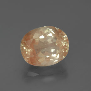 2.98 ct Yellow Andesine Labradorite Gemstone, Andesine Labradorite Gem in Oval Facet Shape for Sale.