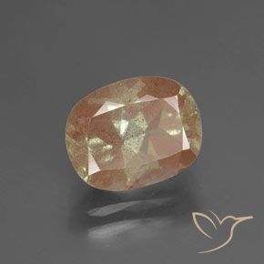 2.65 ct Golden Andesine Labradorite Stone, Natural Andesine Labradorite in Cushion-Cut Shape for Sale