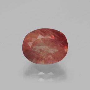 Blutrot Andesin Labradorit Edelstein - 3ct Oval facettiert (ID: 376025)
