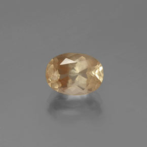 Medium Peach Andesine Labradorite Gem - 2.1ct Oval Facet (ID: 376060)