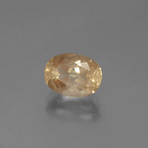 2.10 ct Golden Andesine Labradorite Stone, Natural Andesine Labradorite in Oval Facet Shape for Sale
