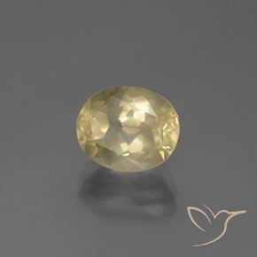 2.72 ct Golden Andesine Labradorite Stone, Natural Andesine Labradorite in Oval Facet Shape for Sale