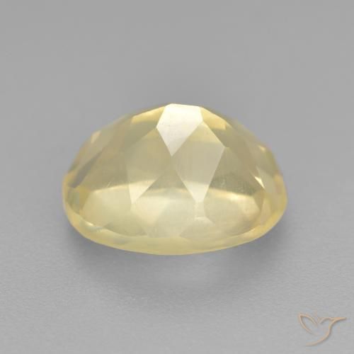 Andesine Labradorite Gemstone in 10 x 8 mm (calibrated) Size for Sale, Andesine Labradorite Stone in Light Yellow Color