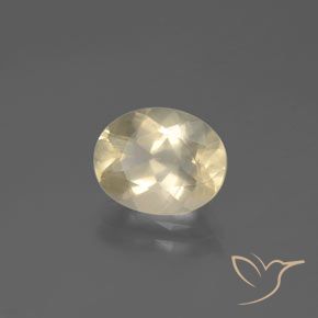 2.46 ct Golden Andesine Labradorite Stone, Natural Andesine Labradorite in Oval Facet Shape for Sale