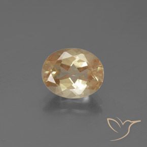 Medium Peach Андезин-Лабрадорит Камень - 2.2ct Фасетный Овал (ID: 376067)