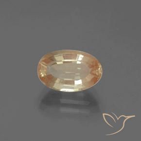 Andesina Labradorite 11,1 x 7,1mm dorato Ovale sfaccettato dal Congo, peso di 2,71 ct, gemma naturale Diffuso in purezza Transparent, 1 pezzo Andesina Labradorite - Colore: Pesca-Oro, durezza Mohs di 6 - 6,5, Photo A