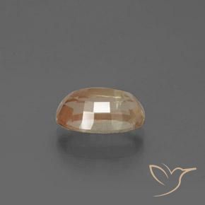 Andesine Labradorite Gemstone in 11.1 x 7.1 mm Size for Sale, Andesine Labradorite Stone in Peach-Golden Color
