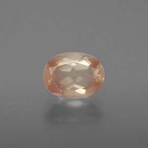 1.38 ct Orange Andesine Labradorite Gemstone, Andesine Labradorite Gem in Oval Facet Shape for Sale.