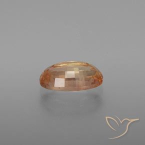 Andesine Labradorite Gemstone in 9.7 x 5.8 mm Size for Sale, Andesine Labradorite Stone in Medium Peach Color