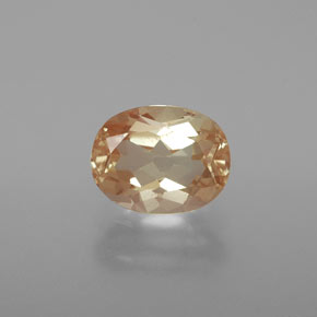 Medium Peach Андезин-Лабрадорит Камень - 1.9ct Фасетный Овал (ID: 376103)