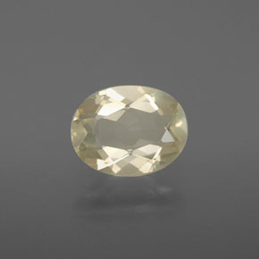 1.61 ct Yellow Andesine Labradorite Gemstone, Andesine Labradorite Gem in Oval Facet Shape for Sale.