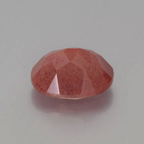 Andesine Labradorite Gemstone in 9.4 x 7.3 mm Size for Sale, Andesine Labradorite Stone in Honey Red Color