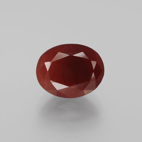 2.12 ct Red Andesine Labradorite Gemstone, Andesine Labradorite Gem in Oval Facet Shape for Sale.