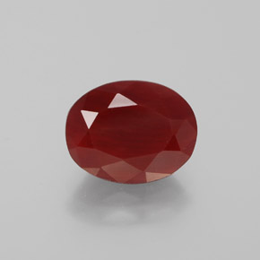 2.10 ct Red Andesine Labradorite Gemstone, Andesine Labradorite Gem in Oval Facet Shape for Sale.