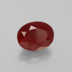 2.10 ct Red Andesine Labradorite Stone, Natural Andesine Labradorite in Oval Facet Shape for Sale