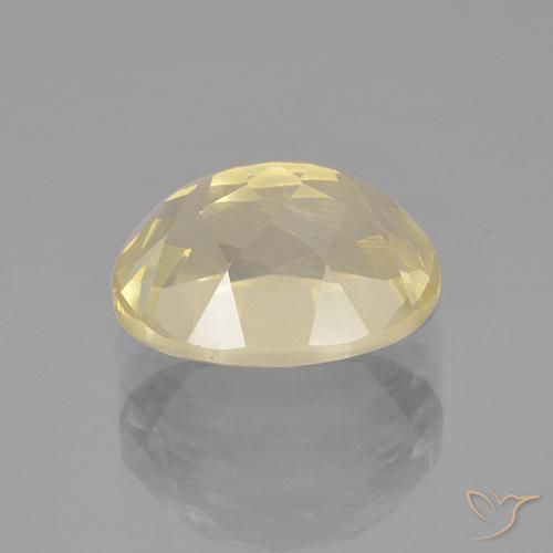 Andesine Labradorite Gemstone in 11 x 9 mm (calibrated) Size for Sale, Andesine Labradorite Stone in Light Yellow Color