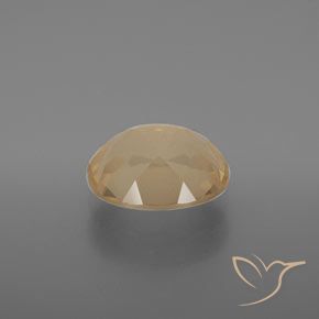 Andesine Labradorite Gemstone in 11 x 9 mm (calibrated) Size for Sale, Andesine Labradorite Stone in Light Peachy Golden Color