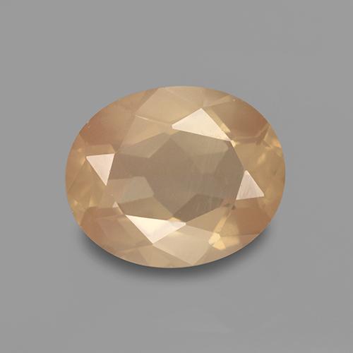 3.5ct Oval Facet Honey Orange Andesine Labradorite Gem for sale 3.5ct Oval Facet Honey Orange Andesine Labradorite Gem (ID: 376136)