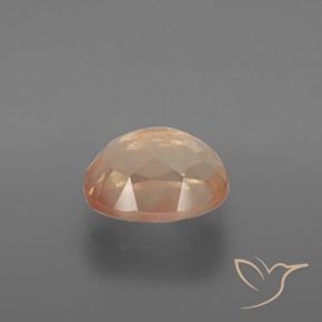 Andesine Labradorite Gemstone in 10 x 8 mm (calibrated) Size for Sale, Andesine Labradorite Stone in Cantaloupe Orange Color