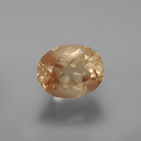 2.90 ct Golden Andesine Labradorite Gemstone, Andesine Labradorite Gem in Oval Facet Shape for Sale.