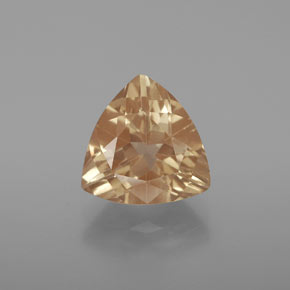 3.11 ct Orange Andesine Labradorite Gemstone, Andesine Labradorite Gem in Trillion Facet Shape for Sale.