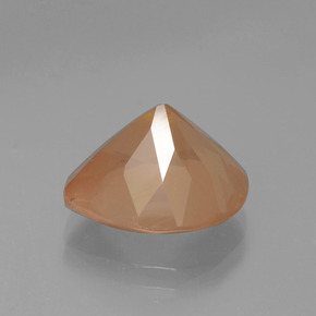 Andesine Labradorite Gemstone in 13 x 11.9 mm Size for Sale, Andesine Labradorite Stone in Honey Orange Color