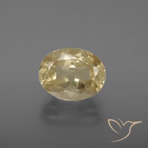 3.28ct Natural Cream Andesine Labradorite, Oval, Transparent