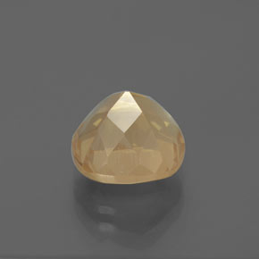 Andesine Labradorite Gemstone in 9.6 x 9.5 mm Size for Sale, Andesine Labradorite Stone in Honey Orange Color