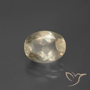 2.51 ct Golden Andesine Labradorite Stone, Natural Andesine Labradorite in Oval Facet Shape for Sale