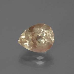 2.86 ct Orange Andesine Labradorite Gemstone, Andesine Labradorite Gem in Pear Facet Shape for Sale.