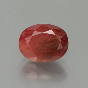 1.8ct Oval Facet Honey Red Andesine Labradorite for sale thumb image of 1.8ct Oval Facet Honey Red Andesine Labradorite (ID: 376361)
