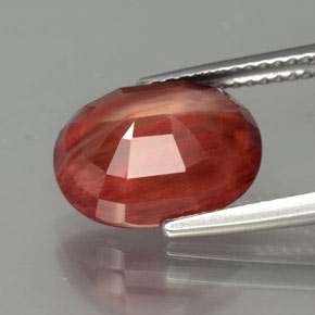 Andesine Labradorite Gemstone in 12.1 x 9.3 mm Size for Sale, Andesine Labradorite Stone in Honey Red Color