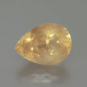 5.09 ct Orange Andesine Labradorite Gemstone, Andesine Labradorite Gem in Pear Facet Shape for Sale.