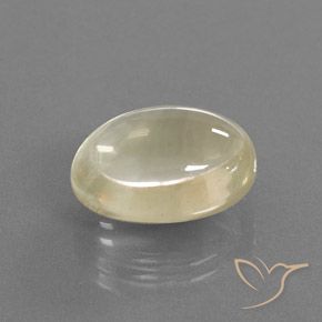 10.97 ct Golden Andesine Labradorite Stone, Natural Andesine Labradorite in Oval Cabochon Shape for Sale